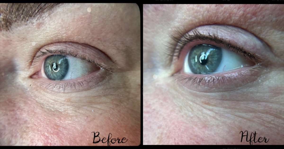 EYELINER BEFORE AND AFTER