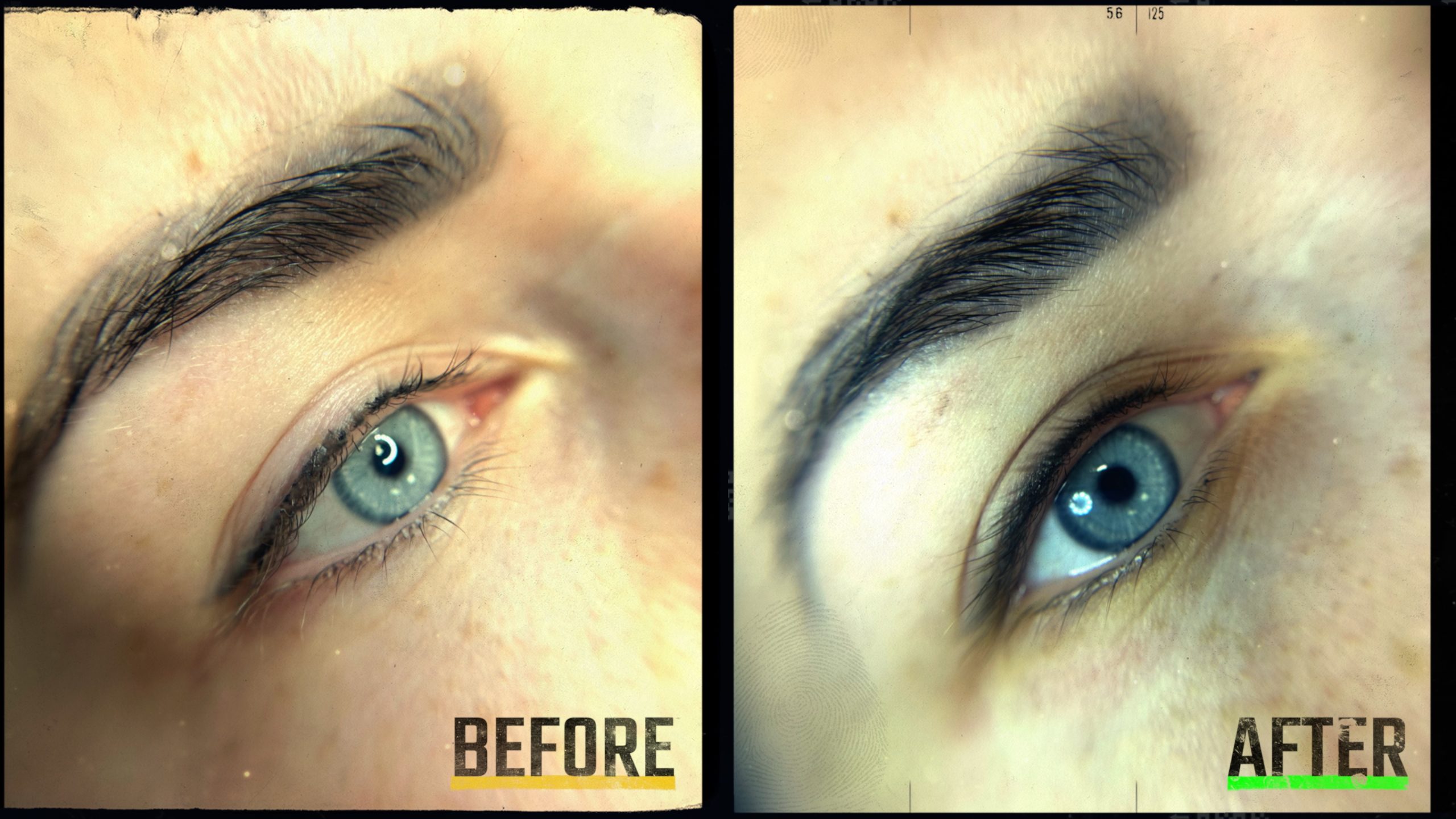 Permanent Eyeliner Before and After