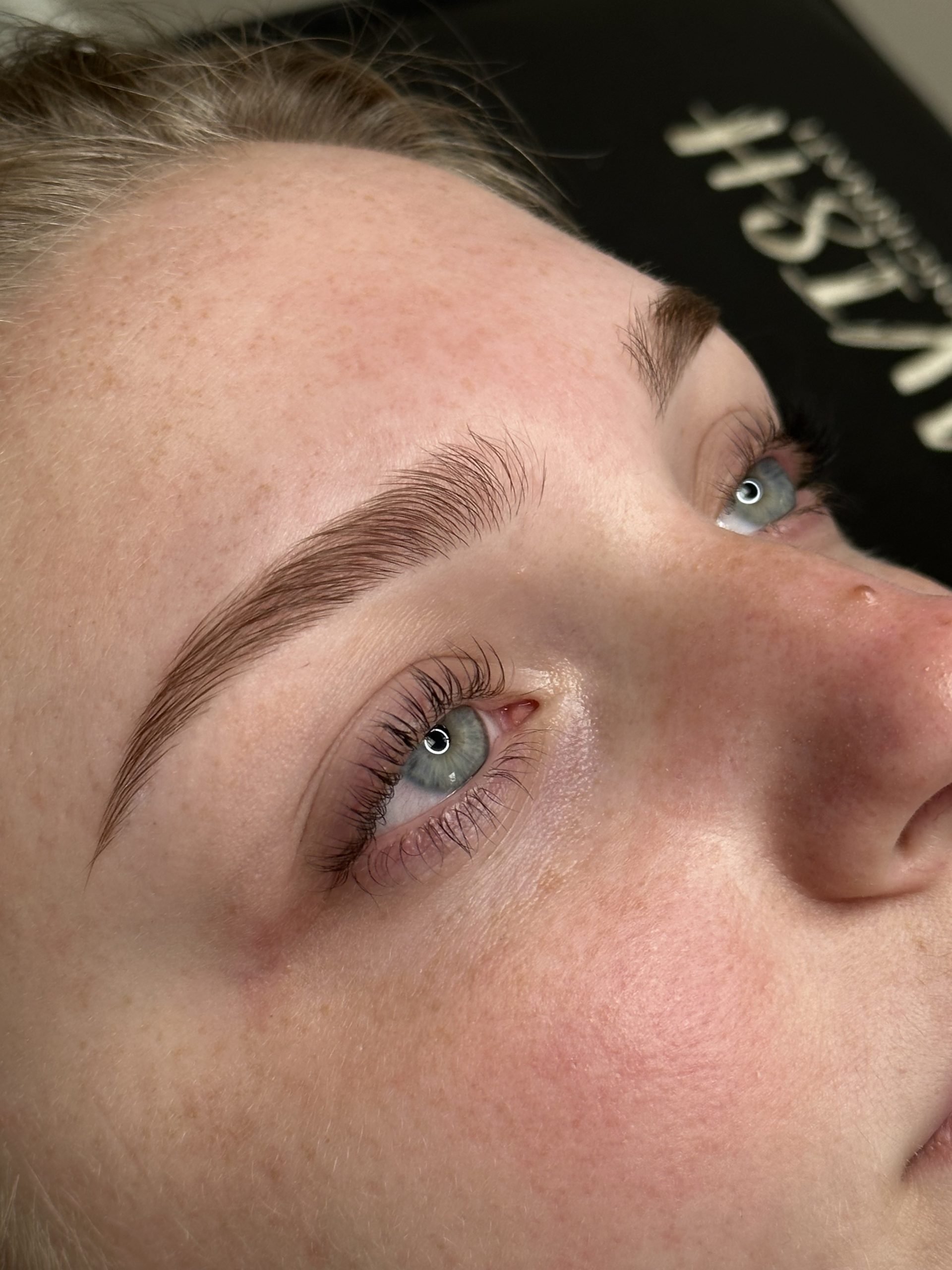 lash lift and tint before and after